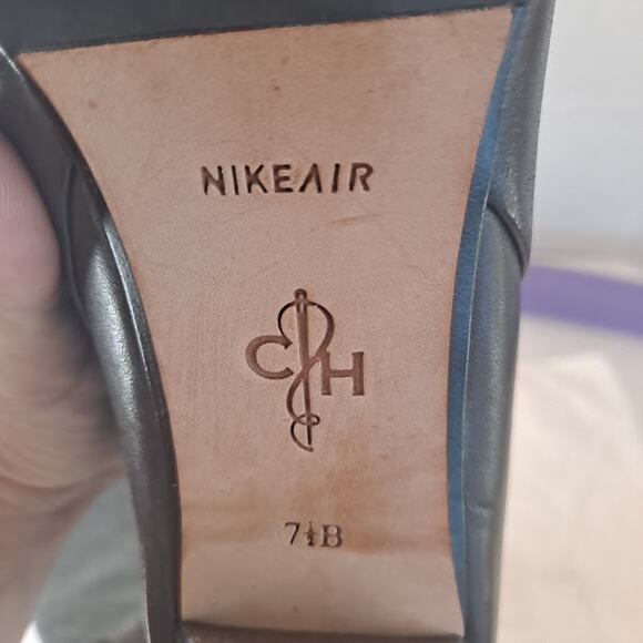 Cole Haan 4" Heel Statement Boot Size 7.5B Kennedy Wool Straps Buckles Boss Lady - Picture 4 of 13